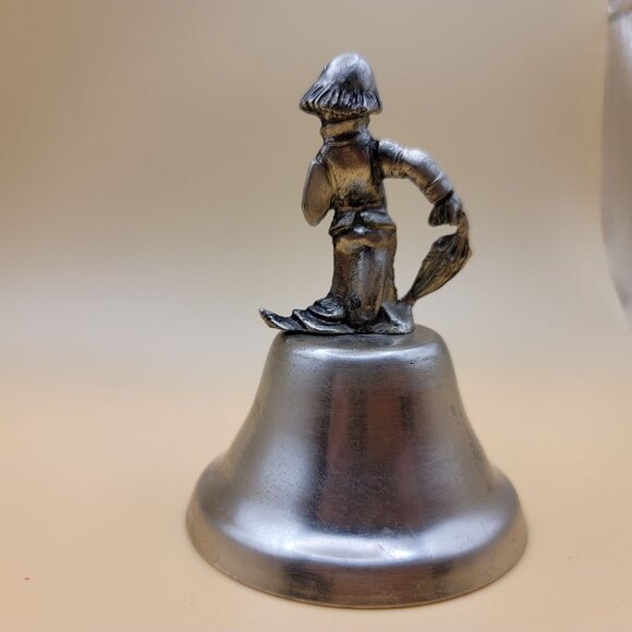 Vintage Silver Clown Table Hand Bell SM2002 - Picture 3 of 4